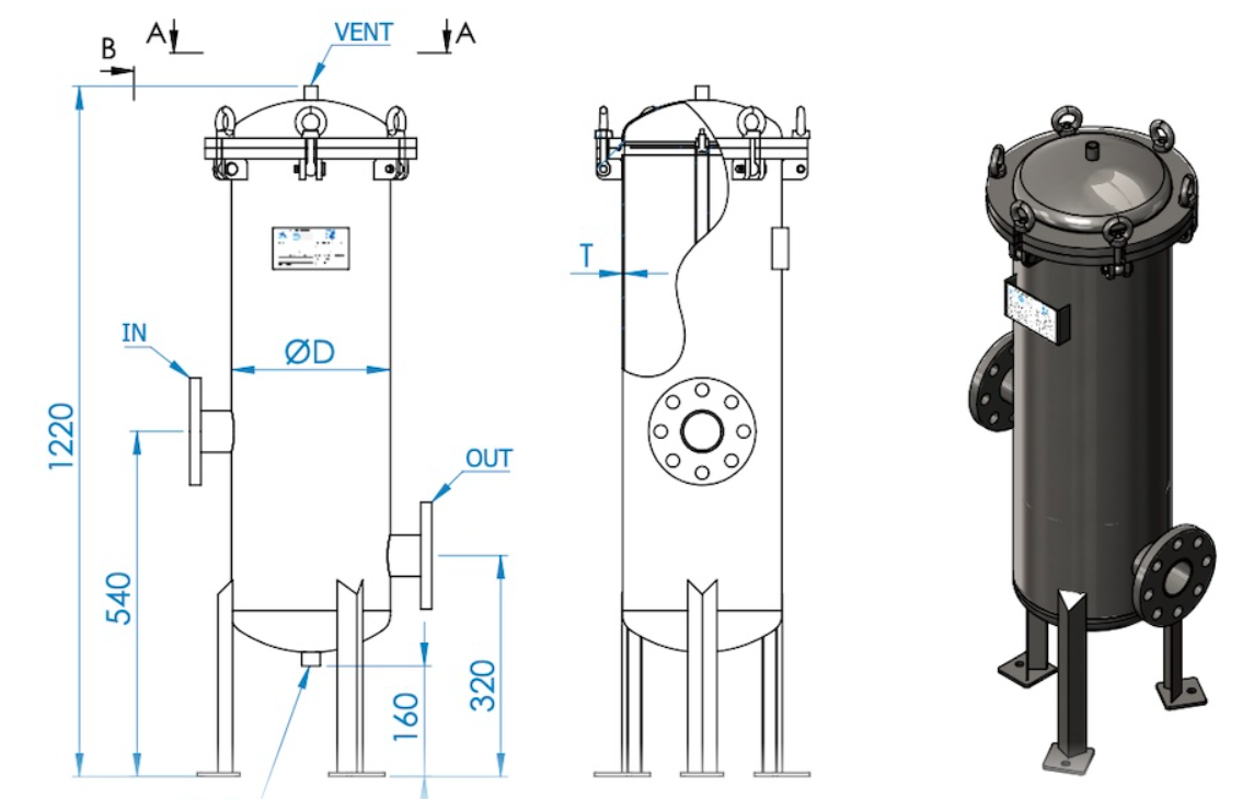 Đại lý Yujin Việt Nam 2 Yujin Filter Housing H025316T1RSCG